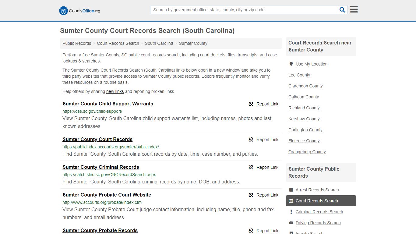 Court Records Search - Sumter County, SC (Adoptions ...